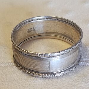Authentic Birks Sterling Silver Napkin Ring | Classic Engine Turned